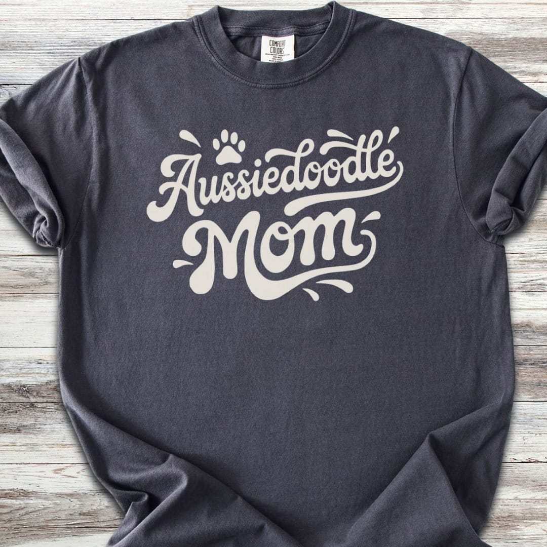Aussiedoodle Groovy Mom T-Shirt