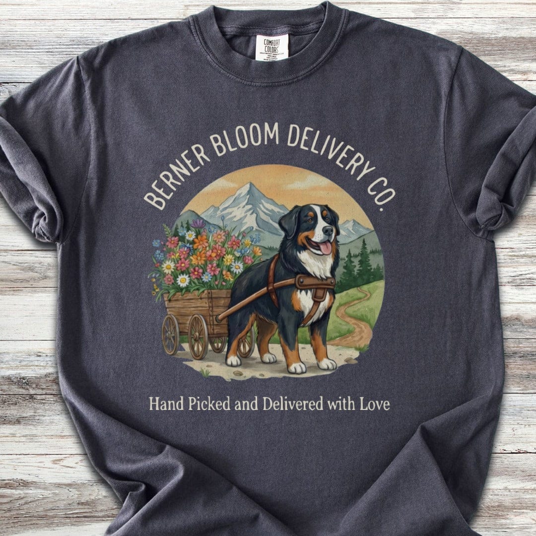 Bernese Mountain Dog Bloom Delivery T-Shirt