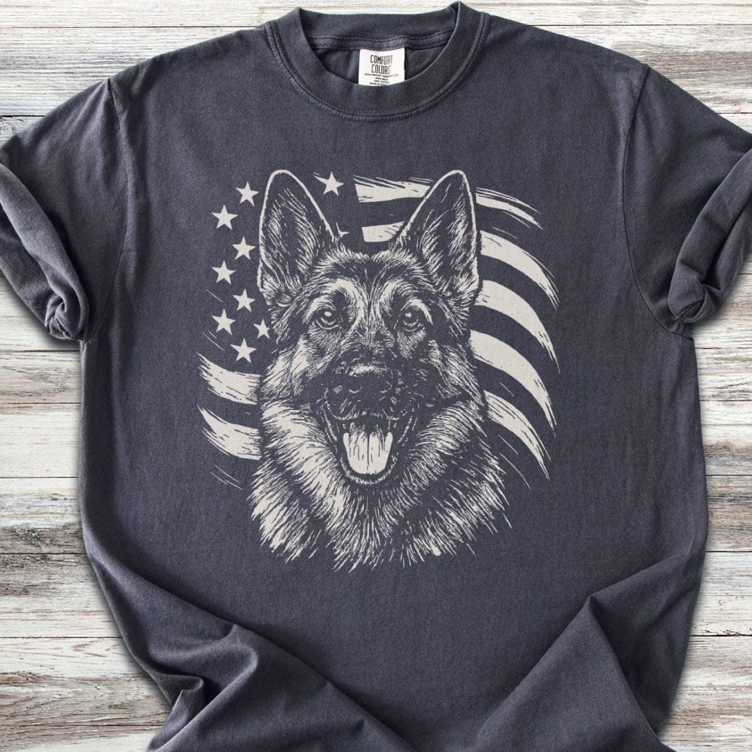 German Shepherd Flag T-Shirt