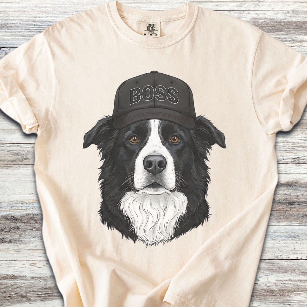 Border Collie Boss Hat T-Shirt