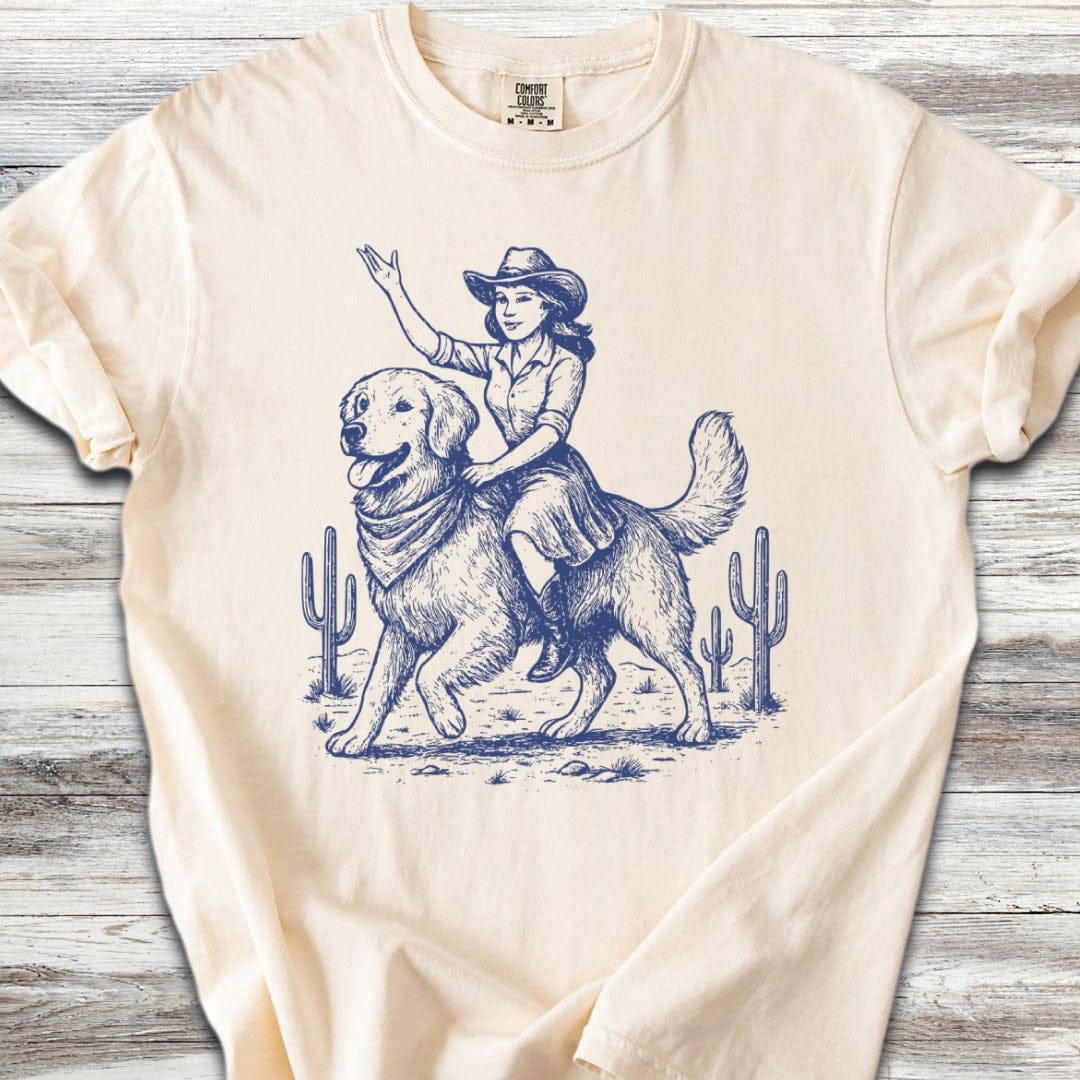 Golden Retriever Cowgirl T-Shirt