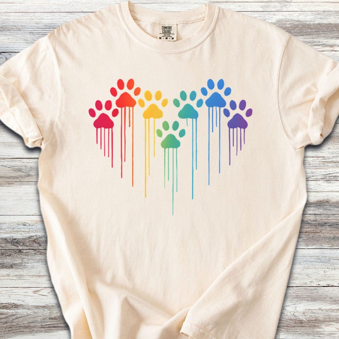 Rainbow Heart Prints T-Shirt