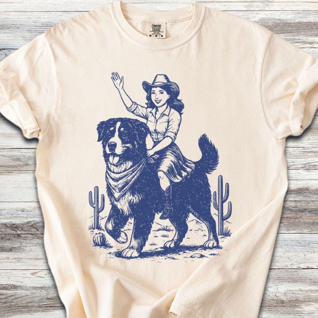 Bernese Mountain Dog Cowgirl T-Shirt