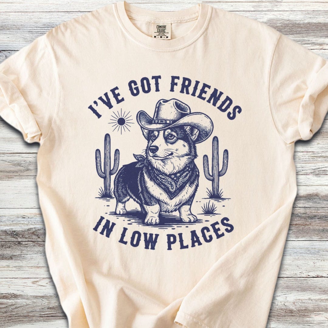 Corgi Friends in Low Places T-Shirt