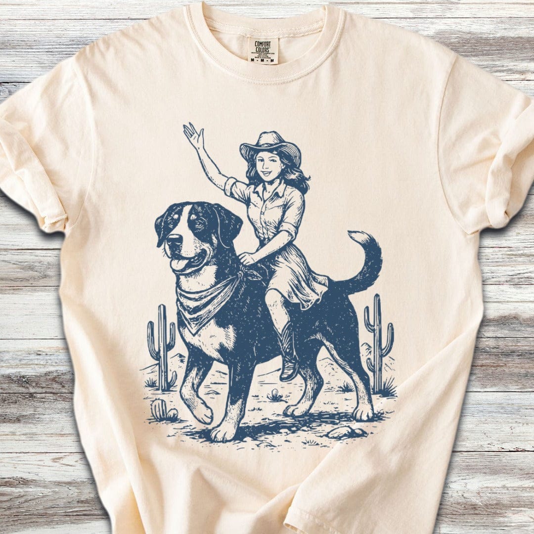 Swiss Mountain Dog Cowgirl T-Shirt