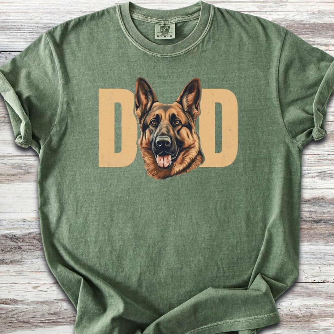 German Shepherd Portrait Dad T-Shirt