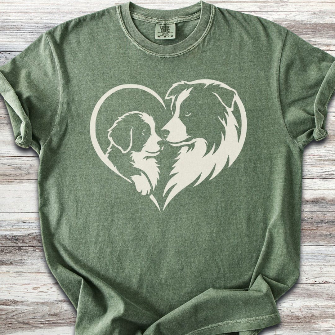 Border Collie Heart Bond T-Shirt