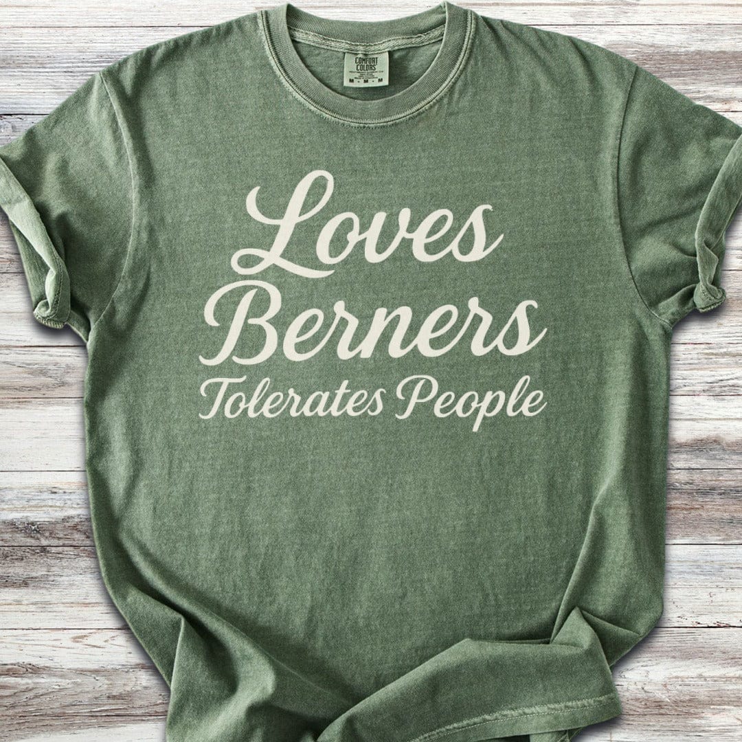 Bernese Mountain Dog Tolerates People T-Shirt