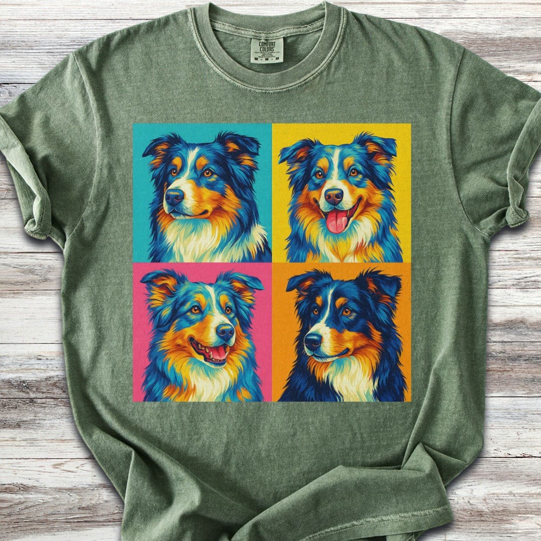 Pop Art Australian Shepherd T-Shirt