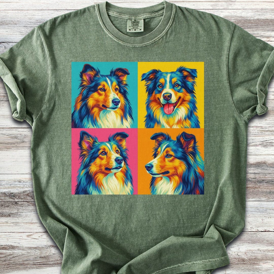 Shetland Sheepdog Pop Art T-Shirt