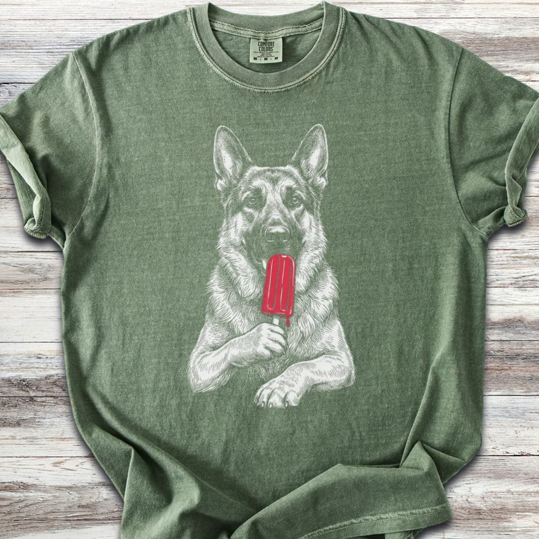German Shepherd Pupsicle T-Shirt