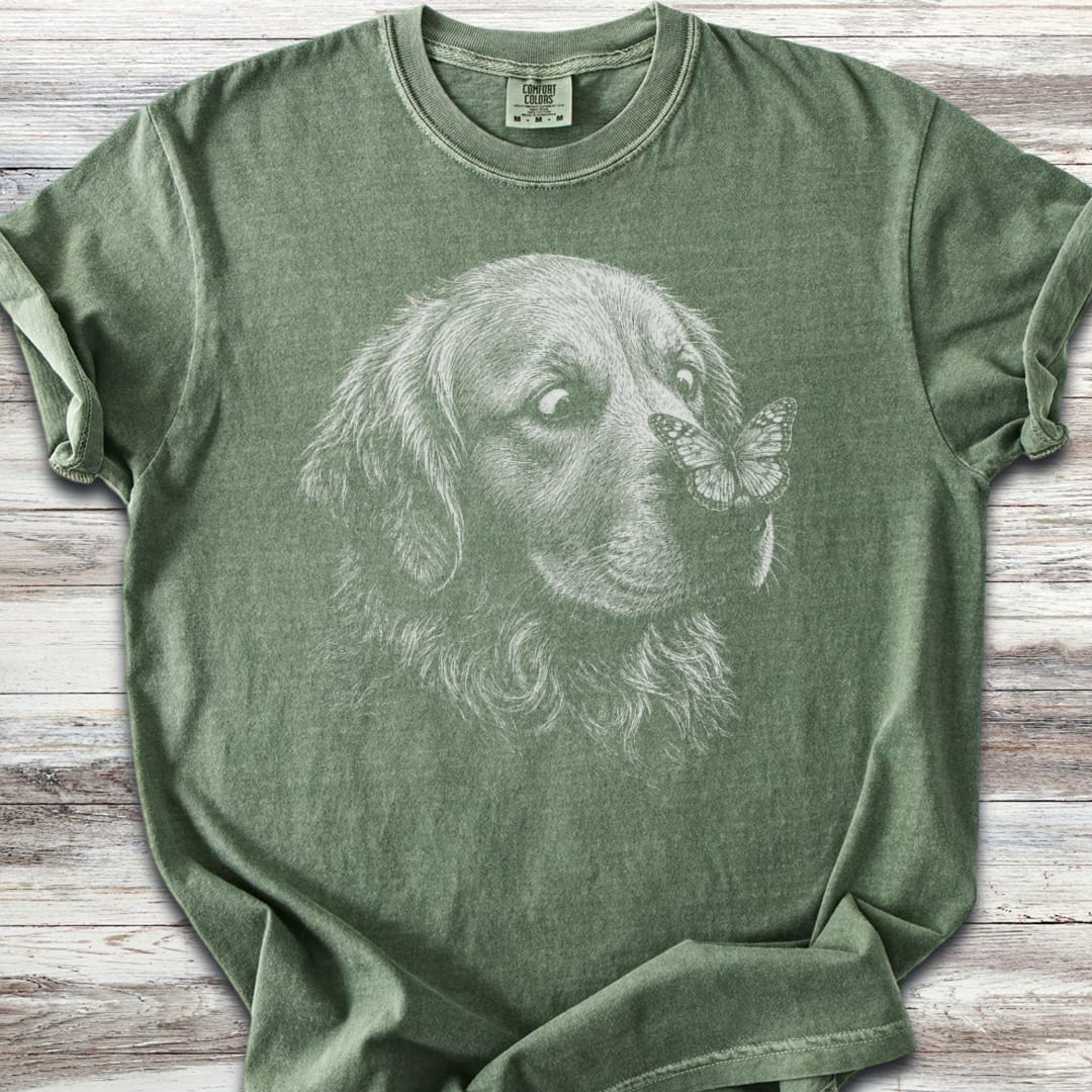 Golden Retriever ButterflyT-Shirt