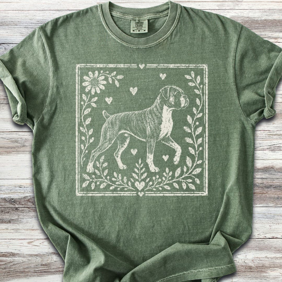Boxer Linocut T-Shirt