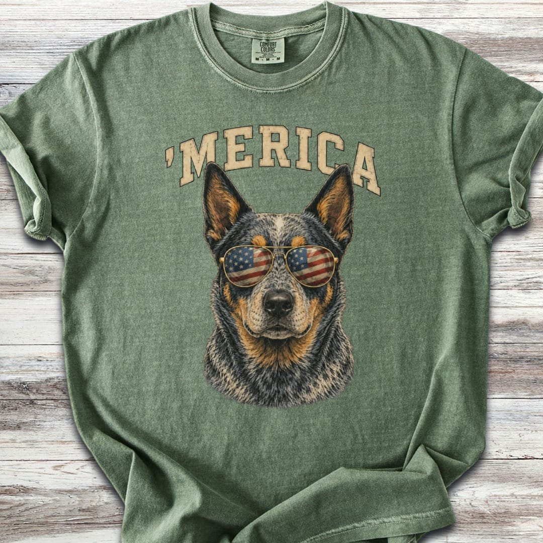 Australian Cattle Dog Blue 'Merica T-Shirt