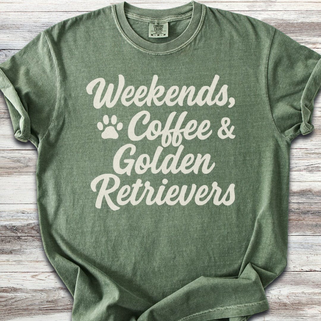 Golden Retriever Weekends T-Shirt