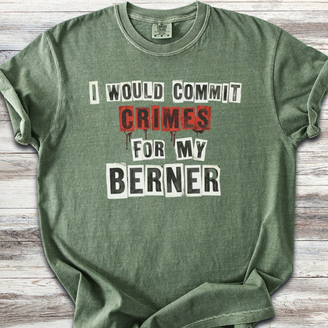 Bernese Mountain Dog Crimes T-Shirt