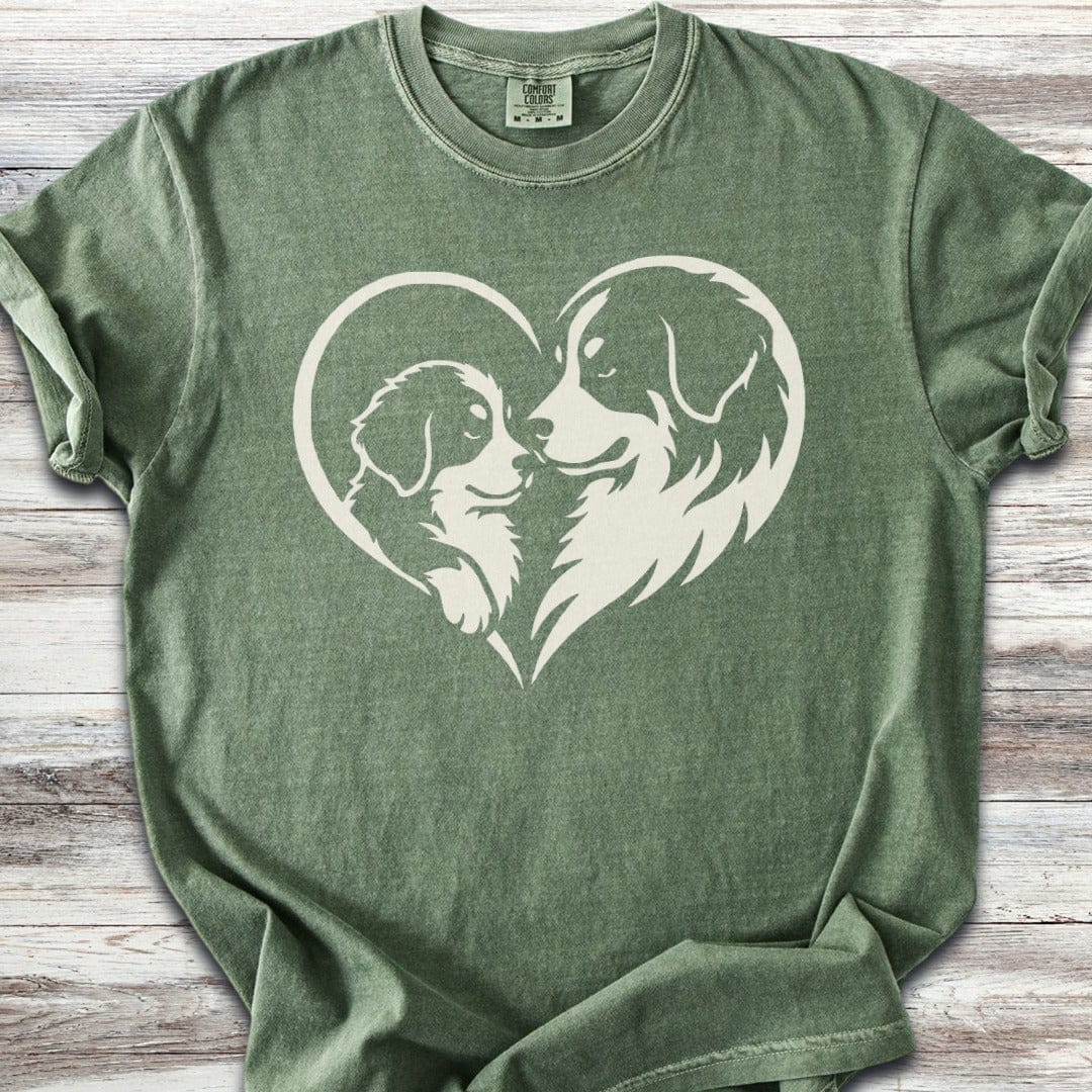Bernese Mountain Dog Heart Bond T-Shirt