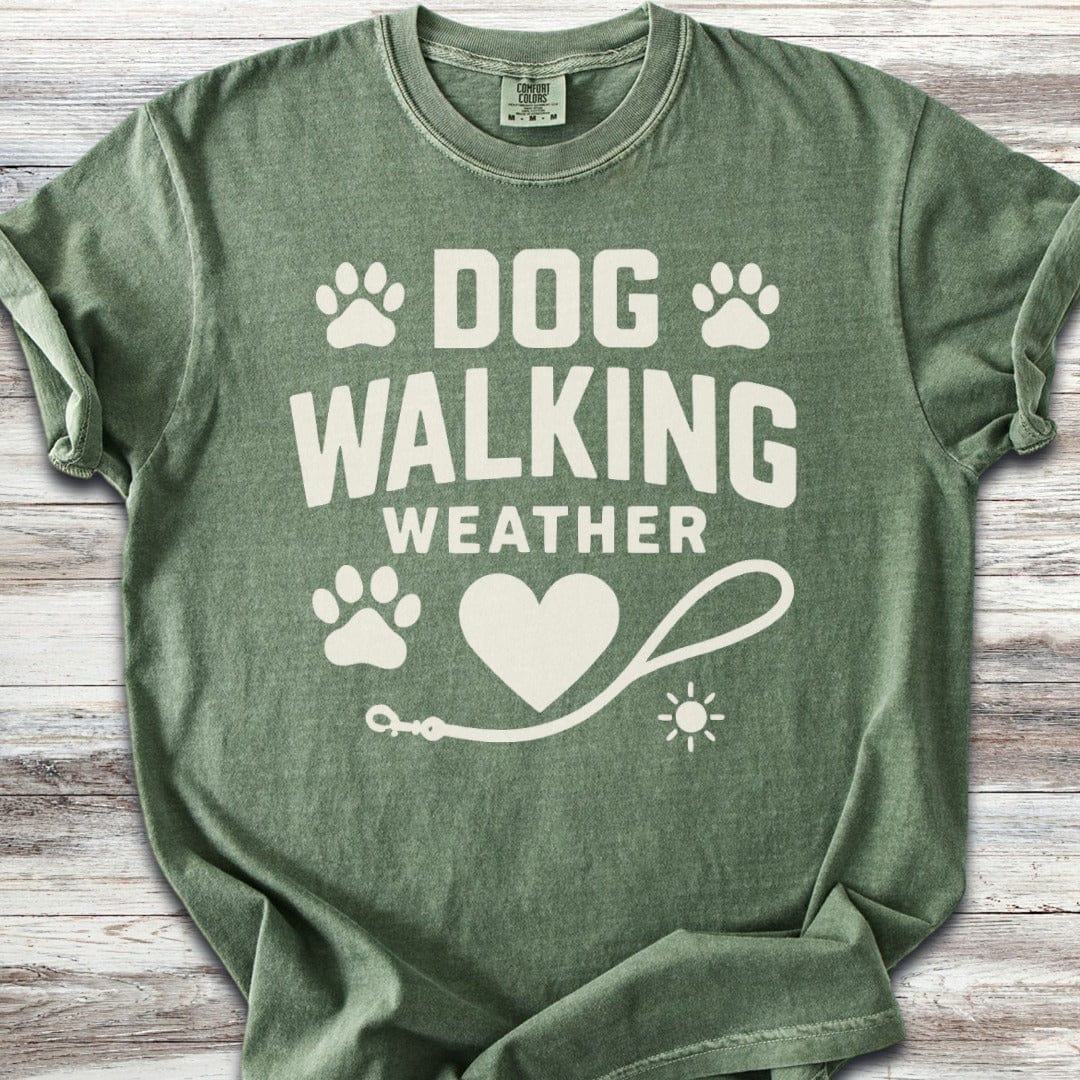 Dog Walking Weather T-Shirt