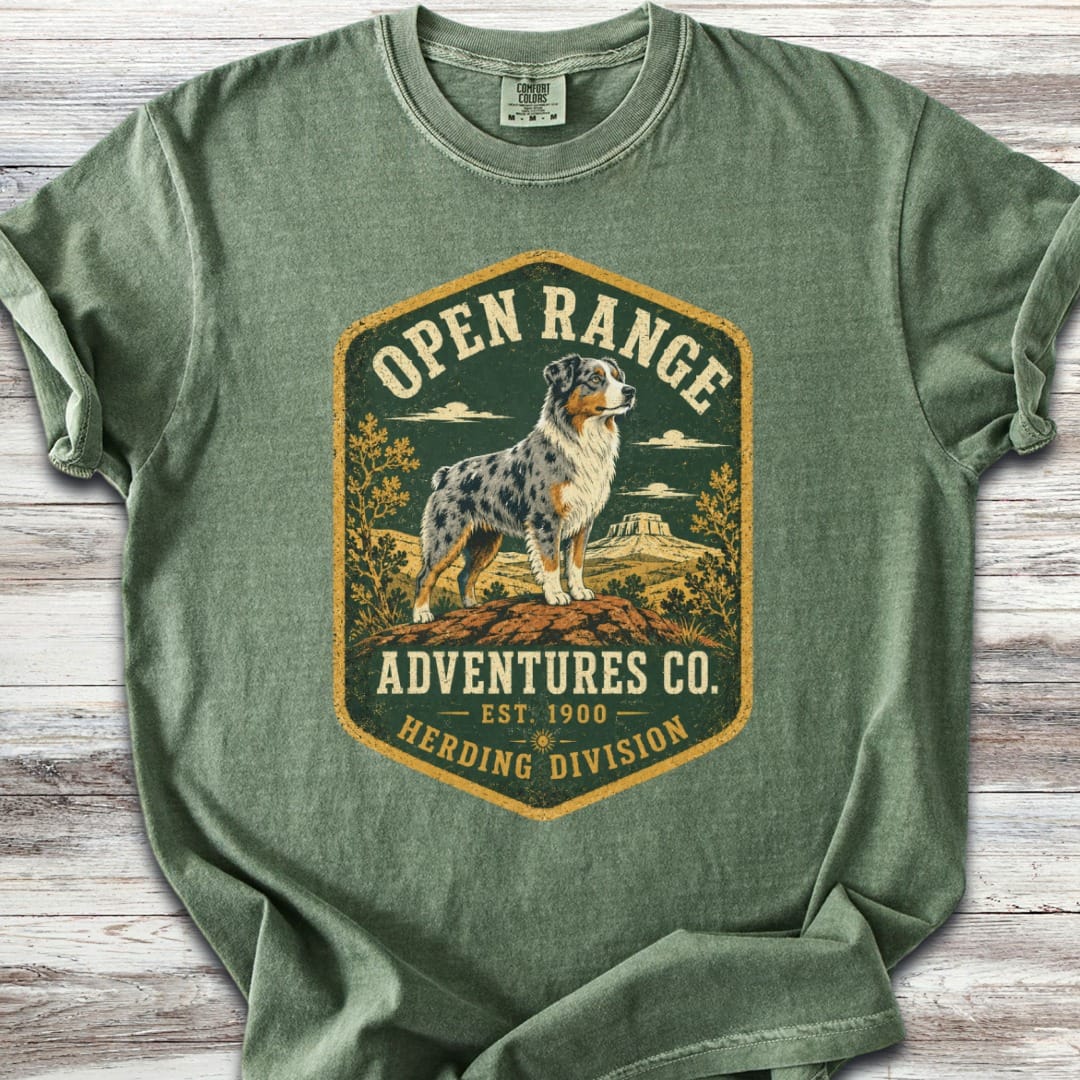 Australian Shepherd Adventures  T-Shirt