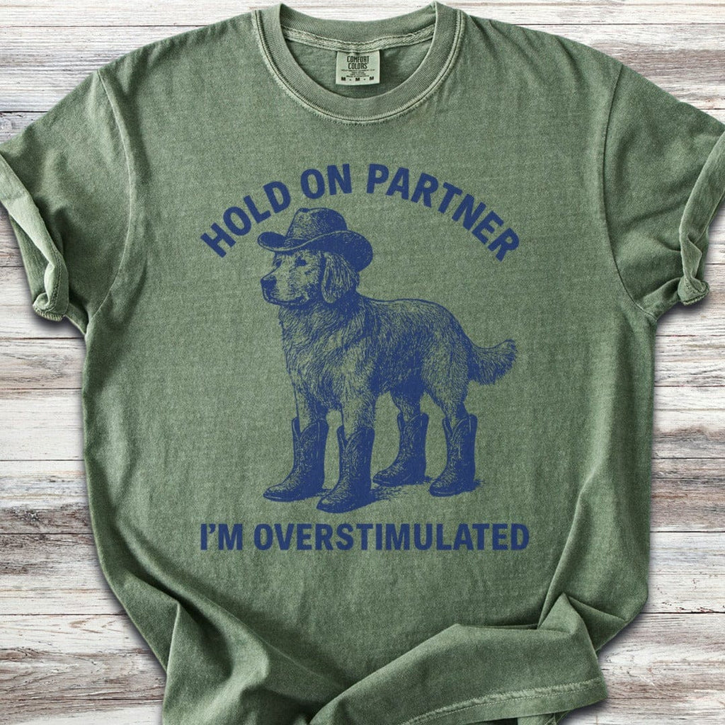 Golden Retriever Overstimulated T-Shirt