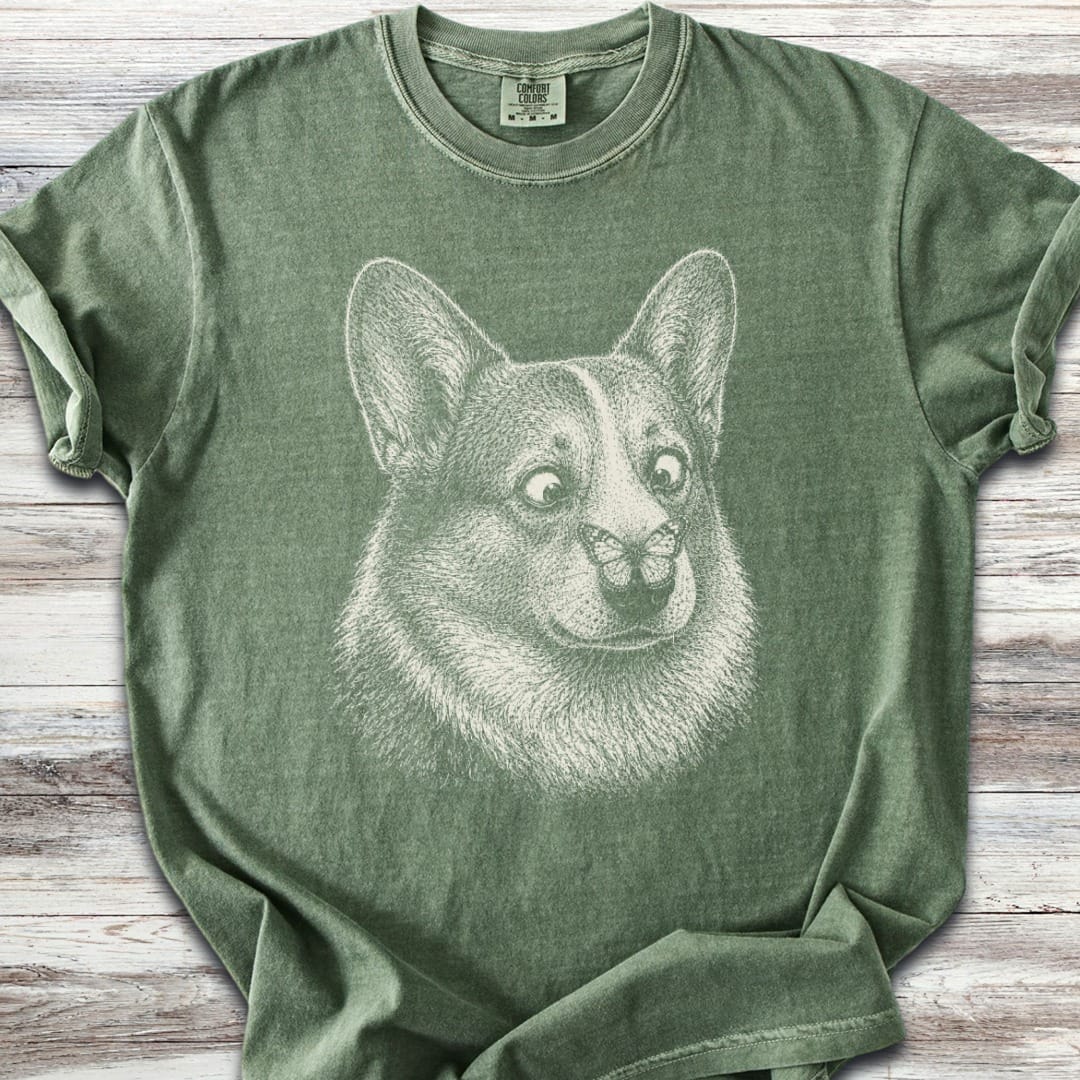 Corgi Butterfly T-Shirt