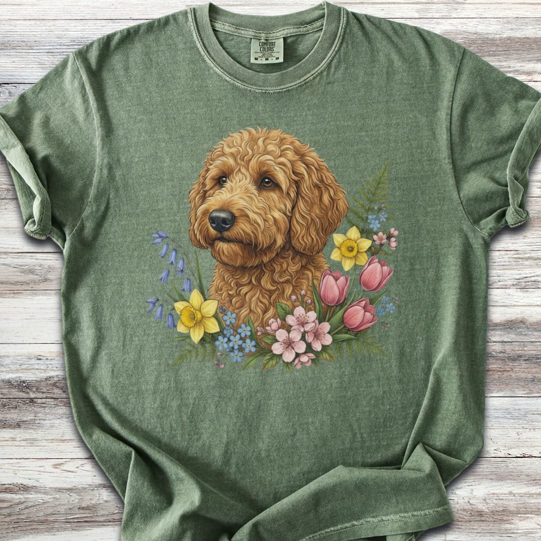 Goldendoodle Spring Portrait T-Shirt