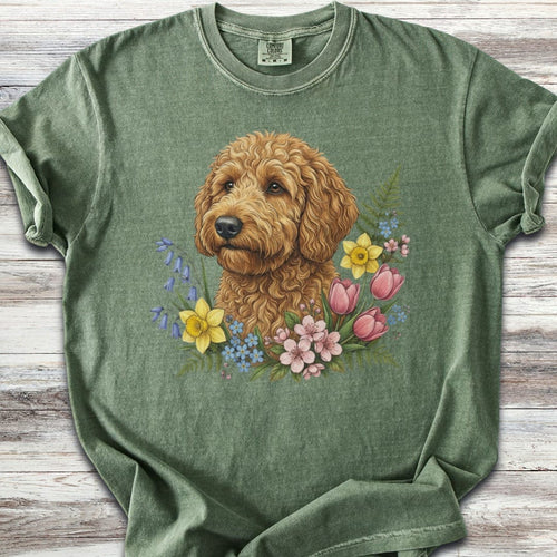 Goldendoodle Spring Portrait T-Shirt