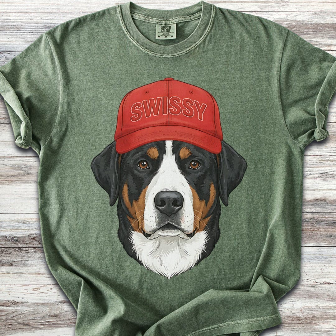Swiss Mountain Dog Swissy Hat T-Shirt