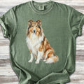Rough Collie Watercolor T-Shirt