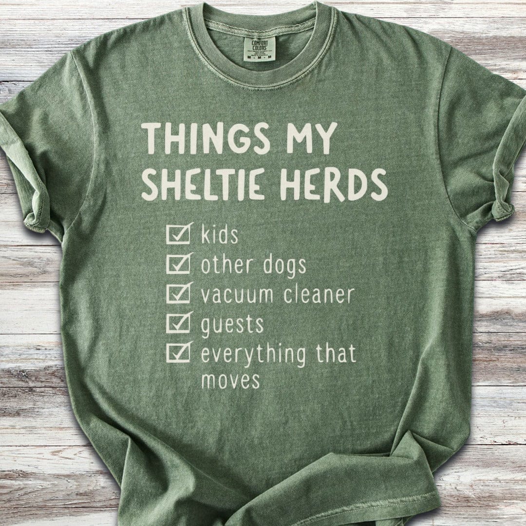 Shetland Sheepdog Herding List T-Shirt