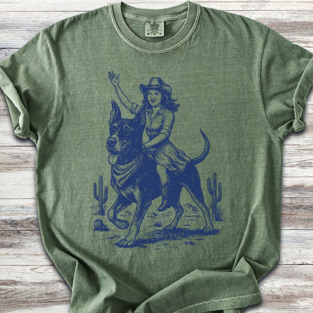 Cowgirl Great Dane T-Shirt