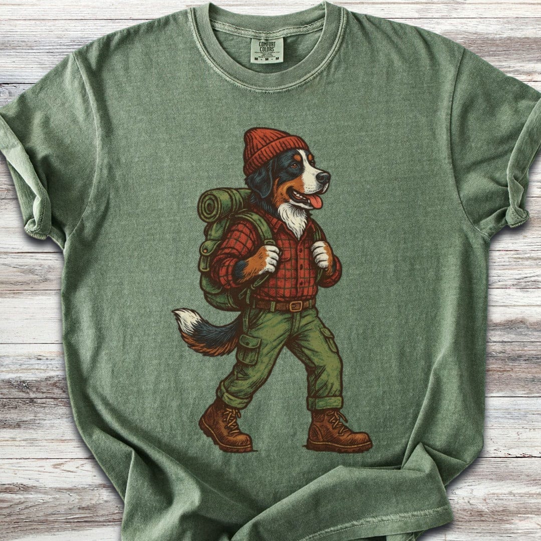 Bernese Mountain Dog Hiking T-Shirt