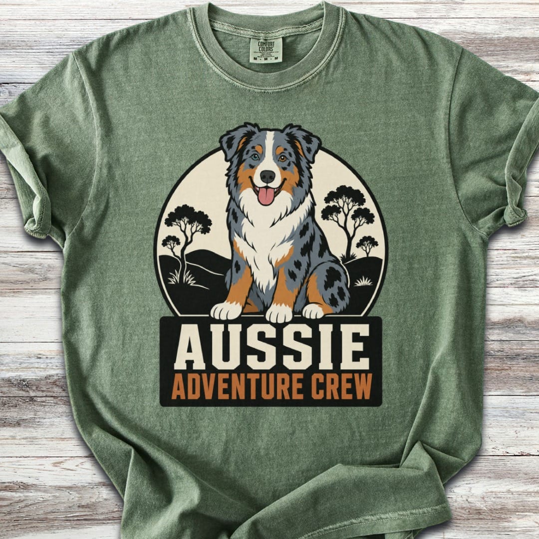Australian Shepherd Adventure Crew  T-Shirt