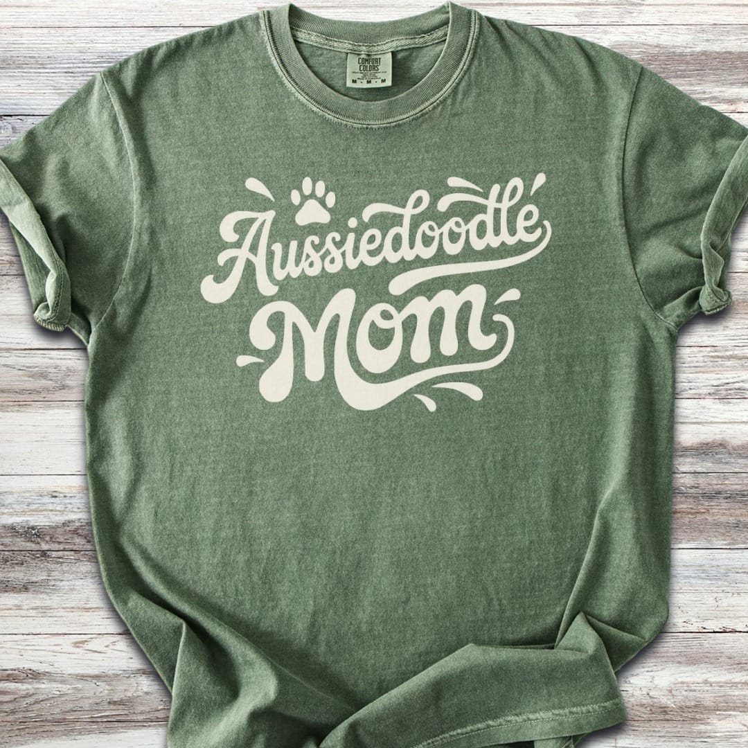 Aussiedoodle Groovy Mom T-Shirt