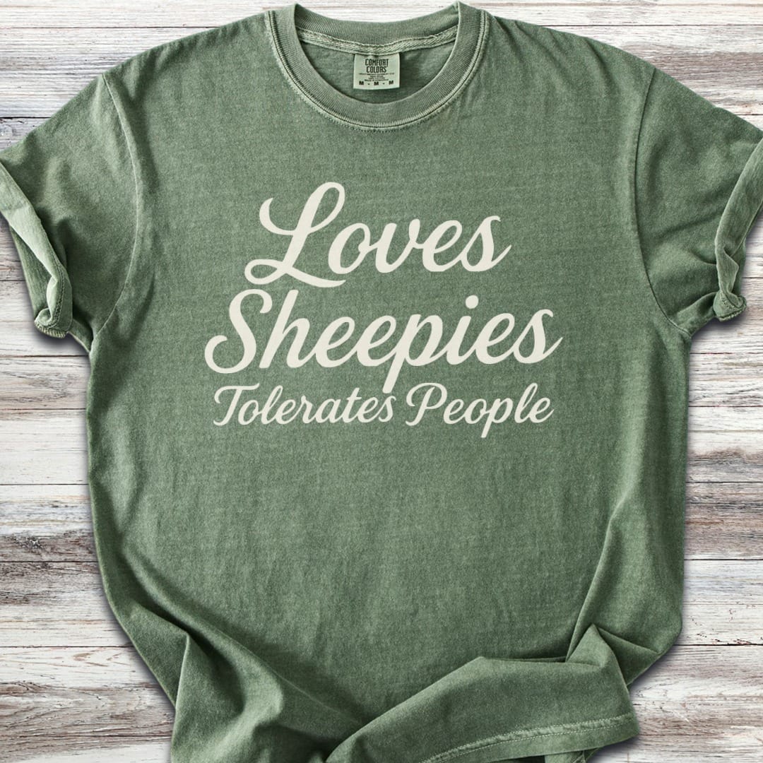 Old English Sheepdog Tolerates People T-Shirt
