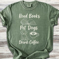 Books Dogs Coffee T-Shirt