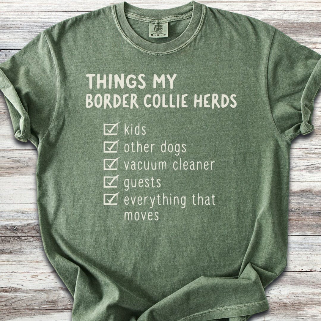Border Collie Herding List T-Shirt