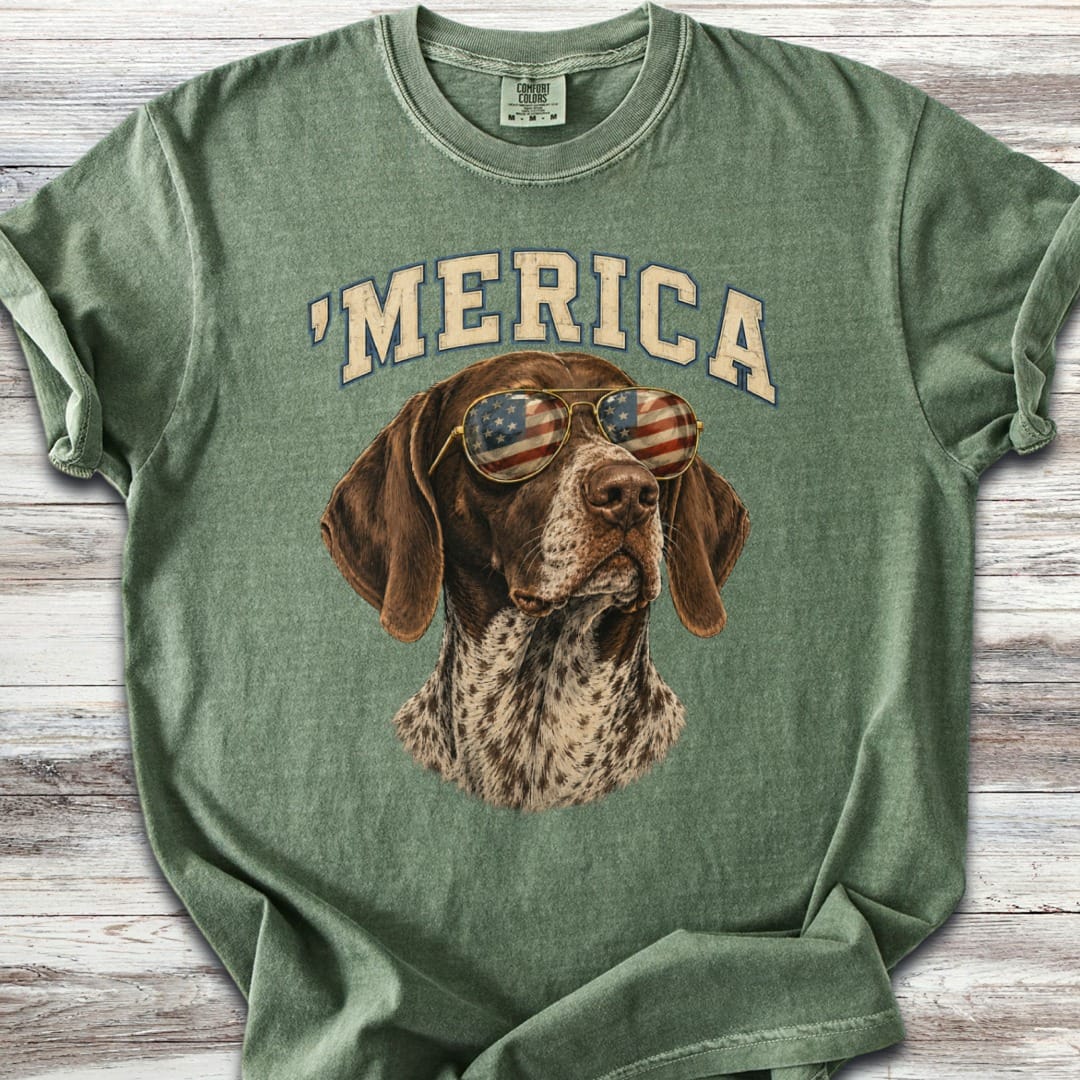 German Shorthaired Pointer 'Merica T-Shirt