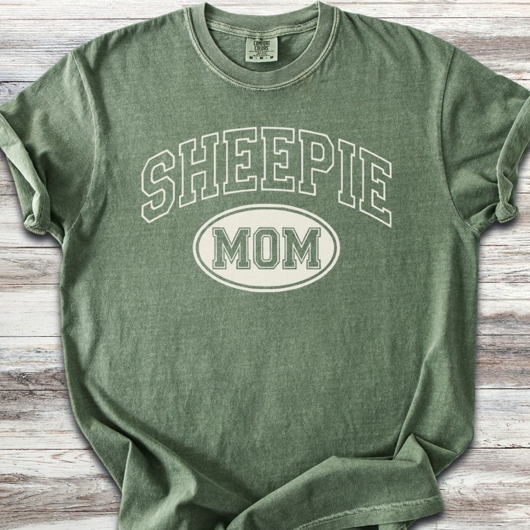 Old English Sheepdog University Sheepie Mom T-Shirt