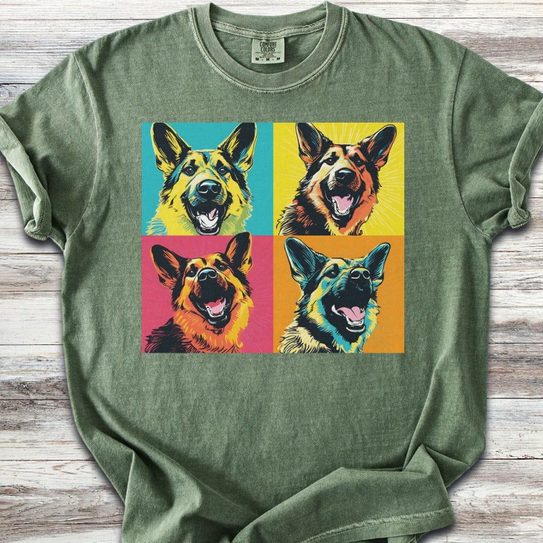 German Shepherd Pop Art T-Shirt