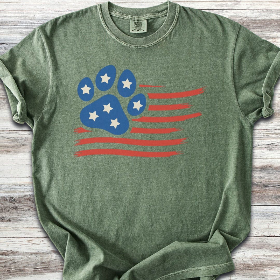 Paw Print Flag T-Shirt