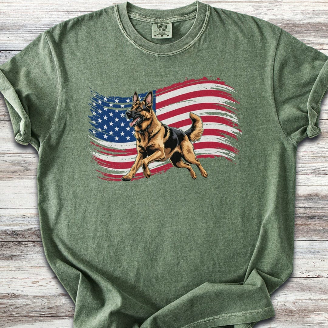 German Shepherd Patriot Run T-Shirt