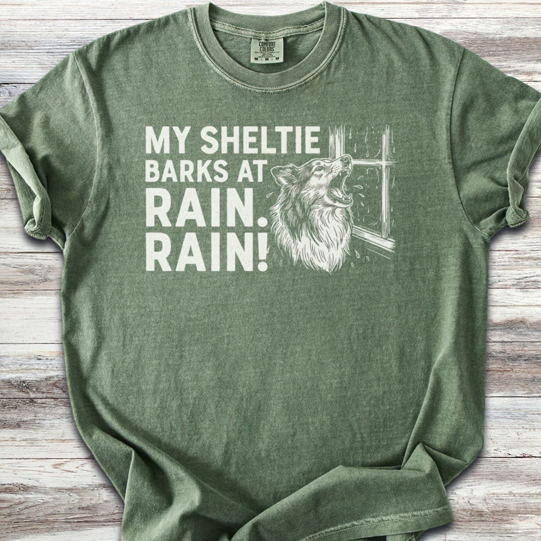Shetland Sheepdog Rain T-Shirt