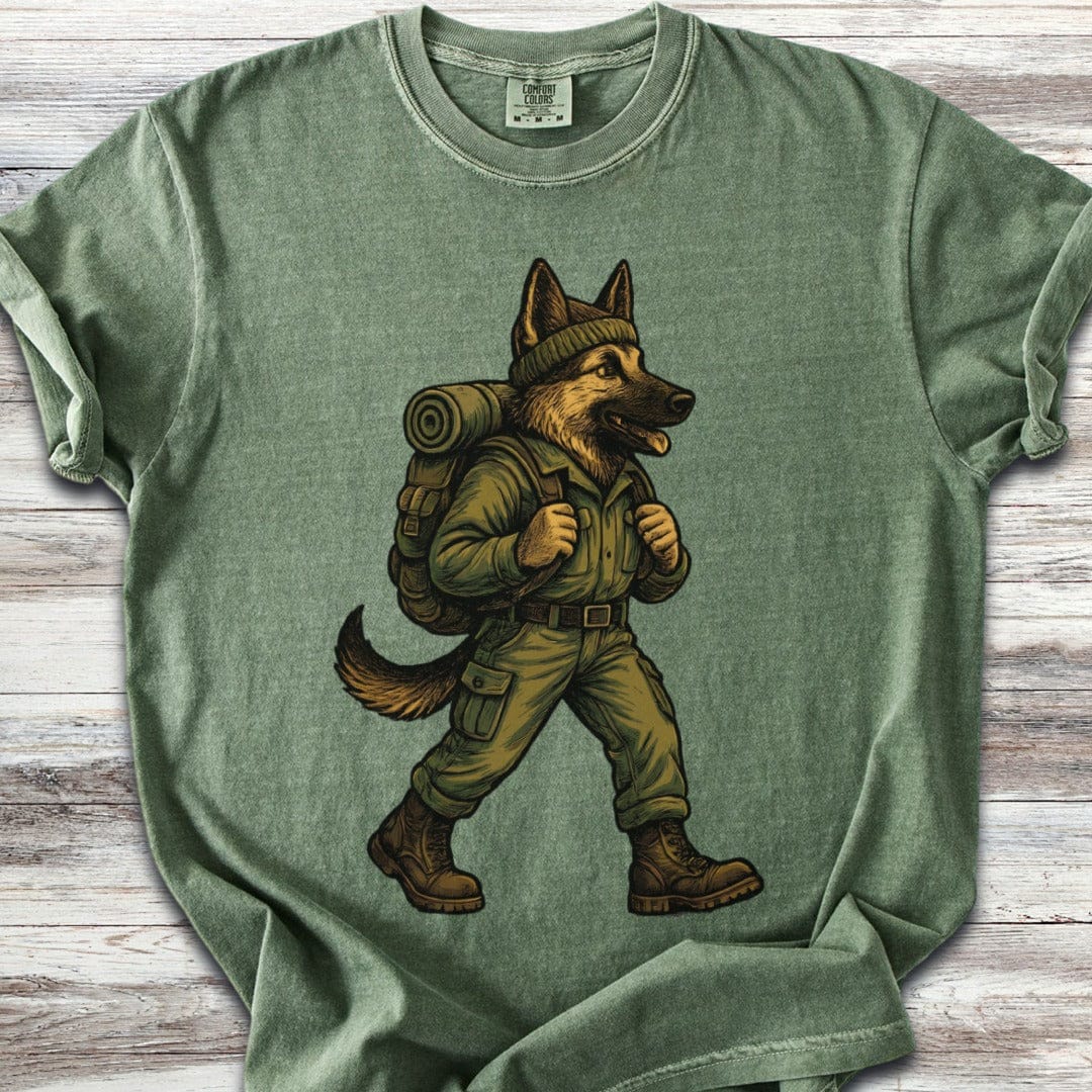 German Shepherd Hiking T-Shirt