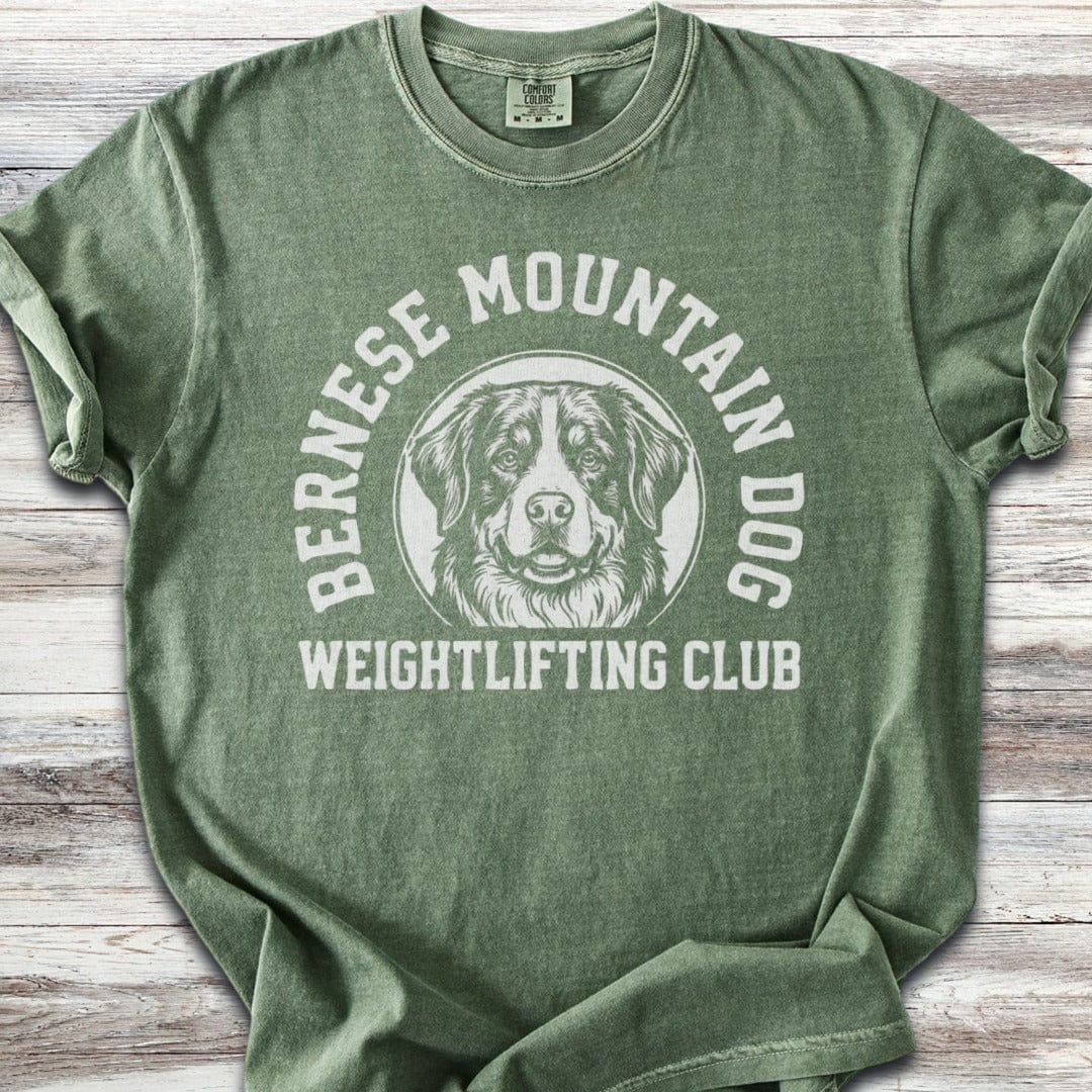 Bernese Mountain Dog Weightlifting T-Shirt