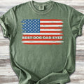 Best Dog Dad Flag T-Shirt