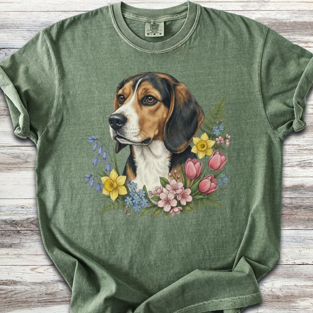 Beagle Spring Portrait T-Shirt