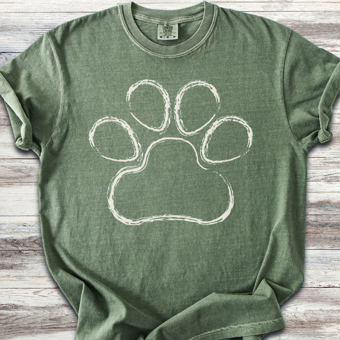 Paw Print Sketch T-Shirt