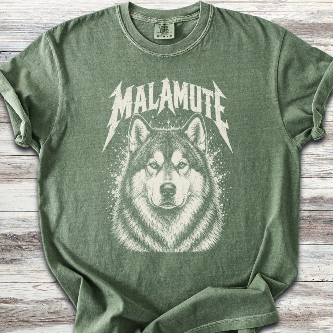 Alaskan Malamute Metal T-Shirt