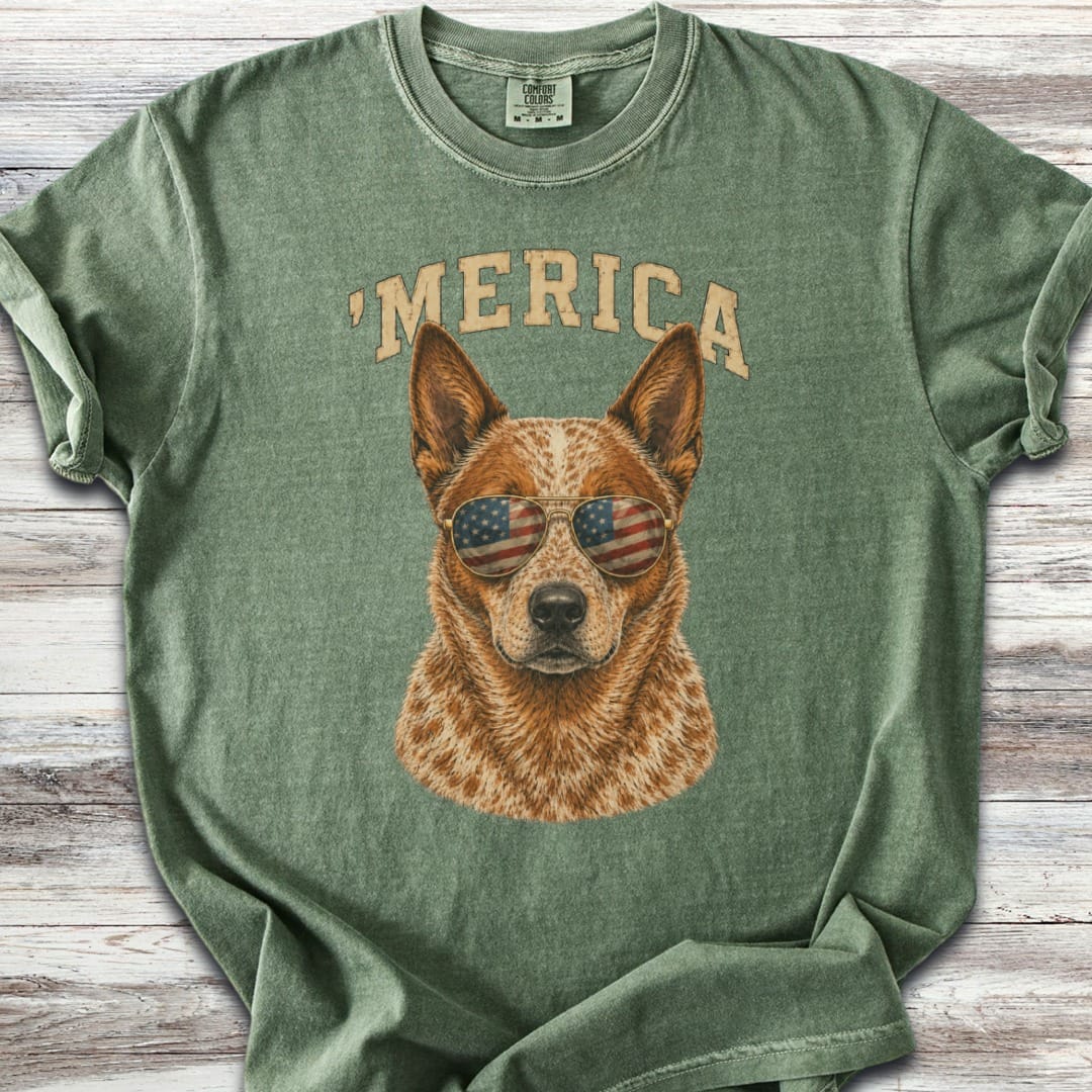 Australian Cattle Dog Red 'Merica T-Shirt